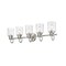 Z-Lite Kinsley 5 Light Vanity, Brushed Nickel And Clear Seeded 340-5V-BN - alternate 4